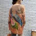 elegant vintage casual women sweater plus size phoenix print longs sleeve knit sweaters